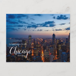 Saudações de Chicago Illinois Cartão Postal