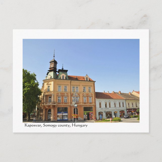 Saudações de Kaposvar, Hungria Cartão postal (Frente)