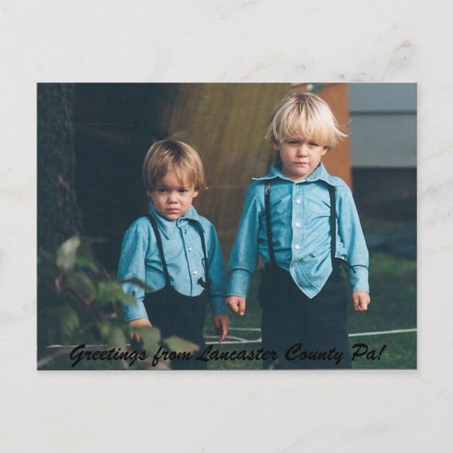 Saudações de Lancaster County Pa! Cartão Postal (Frente)