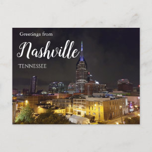 Saudações de Nashville Tennessee Cartão Postal