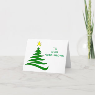 *SAUDAÇÕES DE NATAL/ANO NOVO* CARTÃO DE VIZINHO