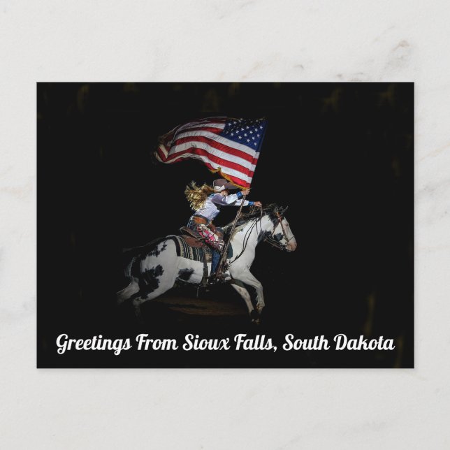 Saudações De Sioux Falls, Cartão Postal Da Dakota  (Frente)