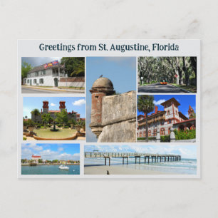 Saudações de St. Augustine - Cartão postal