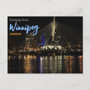 Saudações de Winnipeg Canadá Cartão Postal