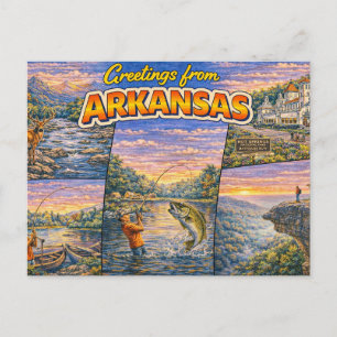 Saudações do Arkansas Cartão Postal