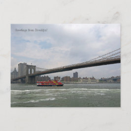 Saudações do Brooklyn, cartão postal NY