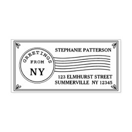 Saudações do Carimbo Postal do Endereço de Devoluç