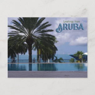 Saudações do cartão postal Aruba Cruise