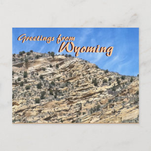 Saudações do cartão postal cênico do Wyoming