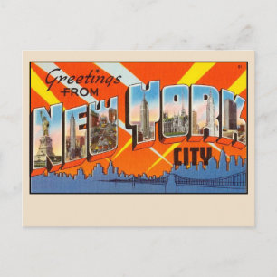Saudações do cartão postal da cidade de Nova York