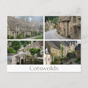 Saudações do cartão postal da Colagem Cotswolds