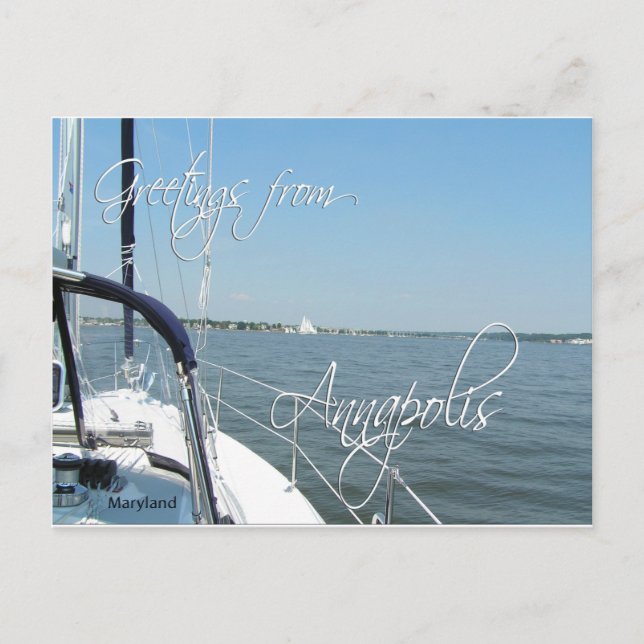Saudações do cartão postal de Annapolis (Frente)