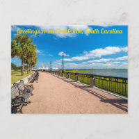 Saudações do cartão postal de Charleston, Carolina