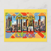 Saudações do Cartão Postal de Chicago