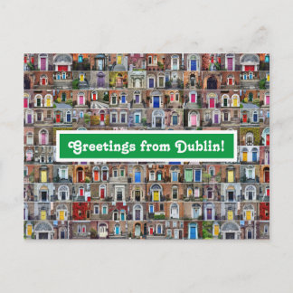 Saudações do Cartão Postal de Dublin