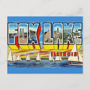 Saudações do cartão postal de Fox Lake Ill