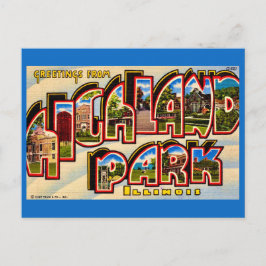 Saudações do cartão postal de Highland Park