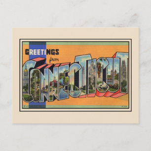 Saudações do Cartão Postal de Imagem do Connecticu