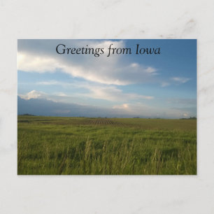 Saudações do cartão postal de Iowa