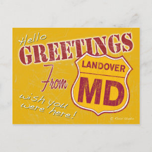 Saudações do cartão postal de Landover Maryland