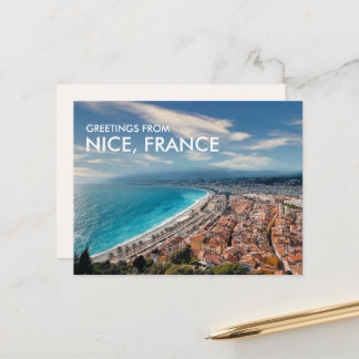 Saudações do Cartão Postal de Nice