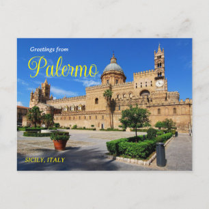 Saudações do cartão postal de Palermo Itália