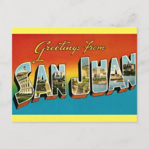 Saudações do cartão postal de SAN JUAN PORTO RICO