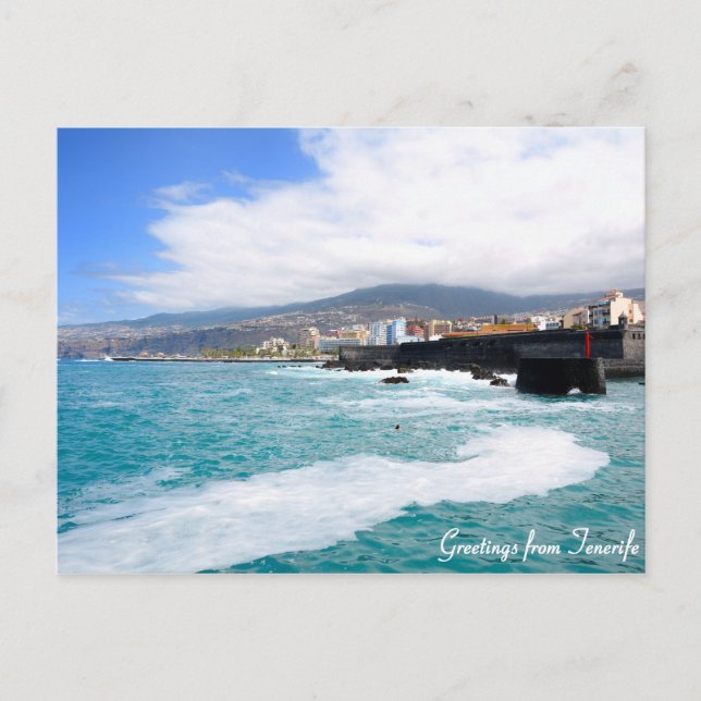 Saudações do cartão postal de Tenerife (Frente)