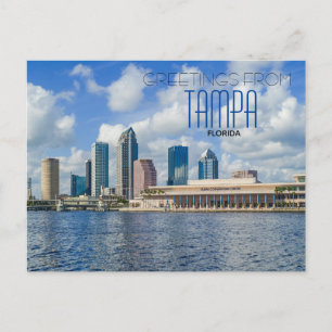 Saudações do cartão postal de viagem de Tampa Flór