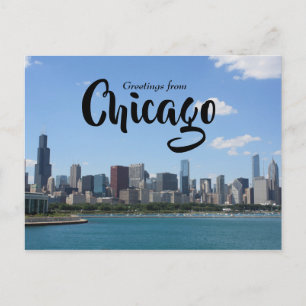 Saudações do Cartão Postal do Centro de Chicago