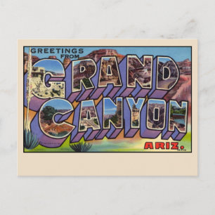 Saudações do cartão postal do Grand Canyon
