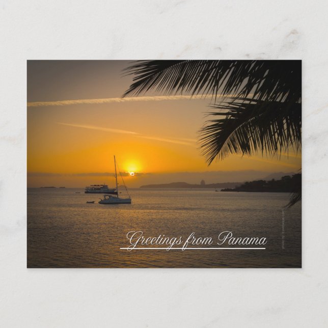 Saudações do cartão postal do Panamá (Frente)