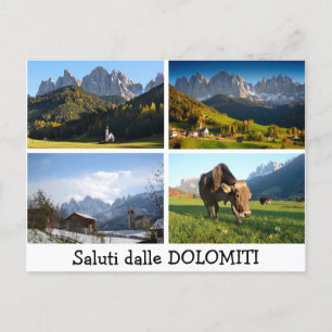 Saudações do cartão postal Dolomites