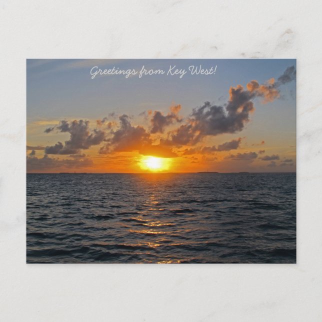 Saudações do cartão postal Key West (Frente)