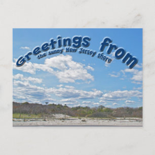 Saudações do Cartão Postal Sunny New Jersey Sho