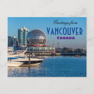 Saudações do cartão postal Vancouver Canada