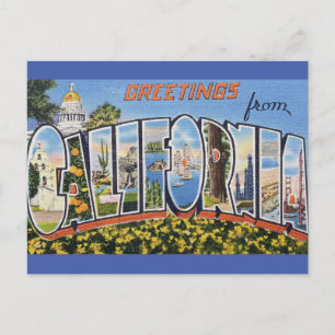 Saudações do cartão postal Viagem da Califórnia