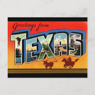 Saudações do cartão postal Viagem do Texas