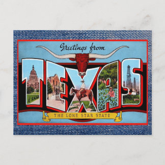 Saudações do cartão postal Viagem do Texas