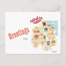 Saudações do cartão postal Wylie Texas