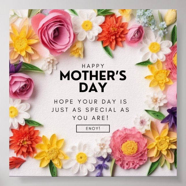 SAUDAÇÕES DO DIA DAS MÃES ONLINE + POSTER (Frente)