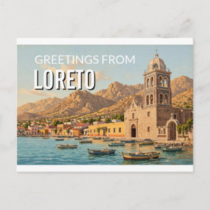 Saudações do Loreto, México Cartão Postal de Viage