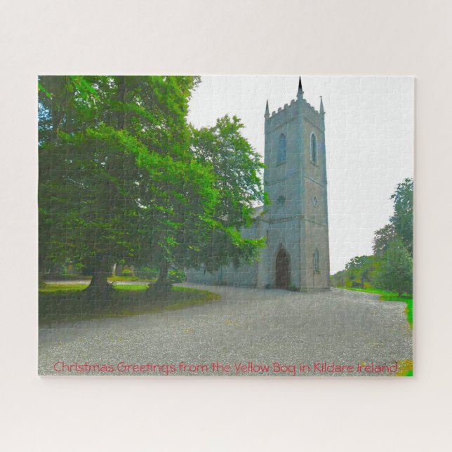 Saudações do Quebra-cabeça do Cachorro Amarelo (Horizontal)