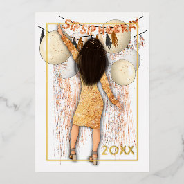 Saudações Glamourosas de Ano Novo Sip Sip Hooray