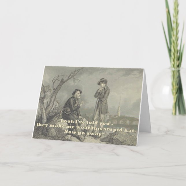 Saudações Humorísticas Diversão de Cartão Noivado  (Frente)