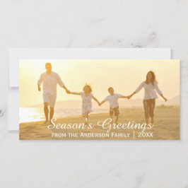 Saudações Simples da Estação - Cartão com fotos