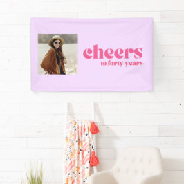 "Saúde a quarenta anos" aniversário de 40 anos Ret