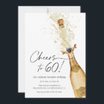 Saúde ao 60º Convite de Aniversário<br><div class="desc">Vamos para 60! Pop a Bubble com o nosso Cartaz de Convite de Aniversário. Celebrar um aniversário marcante é sempre uma ocasião especial, e que melhor maneira de o fazer do que com uma festa tematizada de champanhe? Este convite é perfeito para quem faz 60 anos e procura comemorar a...</div>