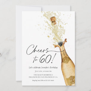 Saúde ao 60º Convite de Aniversário