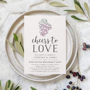 Saúde ao Amor   Convite à Festa de noivado